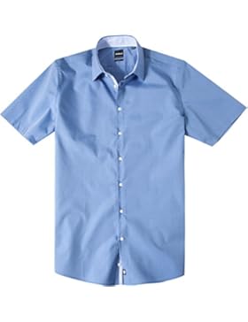 Strellson Premium Herren Hemd Modisch, Größe: 43, Farbe: Blau