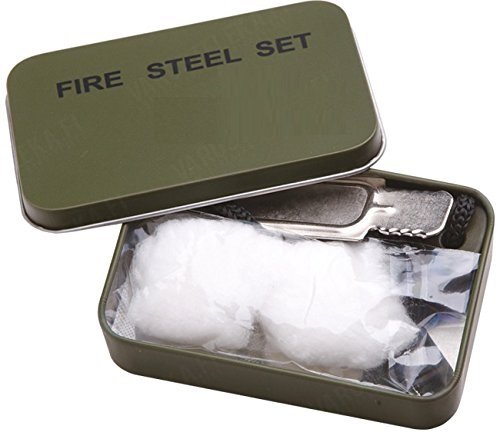 Preisvergleich Produktbild G8DS® Zündstein Set Fire-Steel Hosentaschen Feuerstarter Anzündhilfe