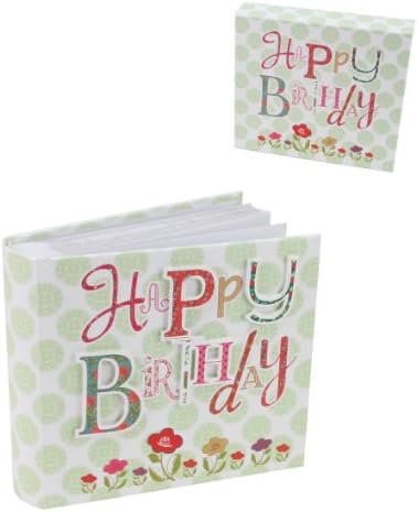 Happy Birthday Photo Album in Matching Gift Box - Laura Darrington, Soft Pastel Colours