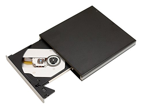 Firstcom Externes Super Multi DVD±RW DL Brenner Laufwerk DVD/CD Slim für Computer/Notebook/Ultrabook Windows/Mac OS/Apple Macbook / Pro / Air / iMac (DVD Brenner)