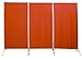 Produktbild PARAVENT 264x180cm 3-teilig Raumteiler Sichtschutz Stellwand Trennwand aus Stoff (Terrakotta)