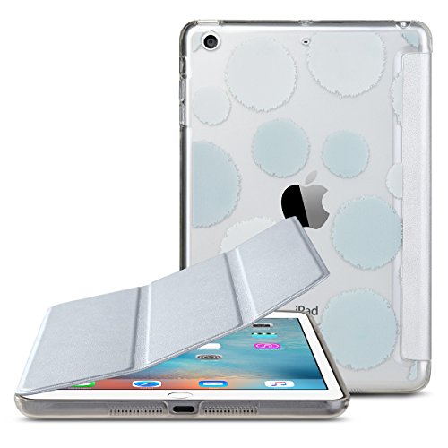 iPad Mini Case, ULAK iPad Mini 1/2/ 3 Hülle Ultra Dünn [Gemusterten Design] Wickelfalz Ledertasche mit Lichtdurchlässig Rückseite Abdeckung Schutzhülle für Apple iPad Mini 1/2/3 Auto aufwachen / Schlaf Funktion (Silber) - 8