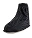 Produktbild HENGSONG Wasserdicht Regen Schuhe Abdeckung Männer Zyklus Regen Stiefel Flache Überschuhe Regen-Zahnrad (XL, Schwarz)