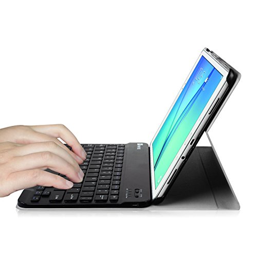 Fintie Blade X1 Samsung Galaxy Tab A 9.7 Bluetooth Tastatur Hülle Keyboard Case – Ultradünn leicht SmartShell Ständer Schutzhülle mit magnetisch abnehmbar drahtloser Bluetooth Tastatur für Samsung Galaxy Tab A 9.7 T550N / T555N 24,6 cm (9,7 Zoll) Tablet-PC, Lila - 8