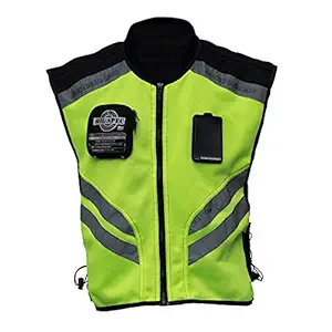 Sports Motorcycle Reflective Vest High Visibility Fluorescent Riding Safety Vest Racing Sleeveless Jacket Moto Gear (XXXL)