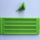 Inicio Braille Slate 4 Lines 28 Cells Braille Writing Slate with Stylus Green Plastic