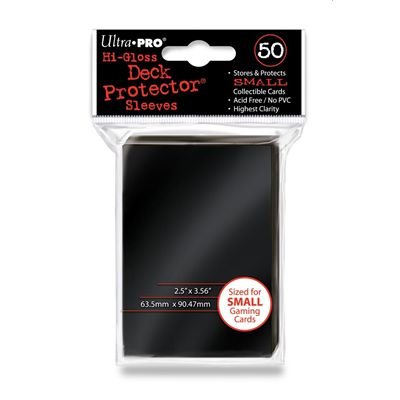 Preisvergleich Produktbild Ultra Pro Deck Protector Kartenhüllen Mini Hi-Gloss Schwarz (50)