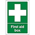 First Aid General - First Aid Box - 100 X 150mm Restickable Safety Sign
