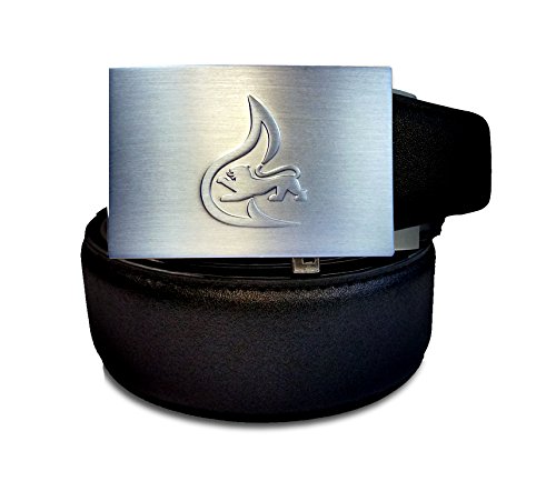 Preisvergleich Produktbild Feuerwehr Ledergürtel Matt - Automatikverschluss