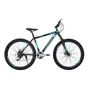 Amardeep cycles Avia Gear Mountain Bicycle for Adults | MTB Gear Dual disc Brake Bike 17 inch Frame Ideal for 6 feet Height | 29 t Wheel Shimano 21 Speed Premium MTB Bike | 85% Fitted