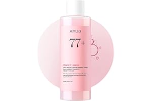 ANUA Peach 77 Niacin Essence Toner, Tónico Facial Para Piel De Cristal 250 Ml/8,45 Fl.Oz. Transparente