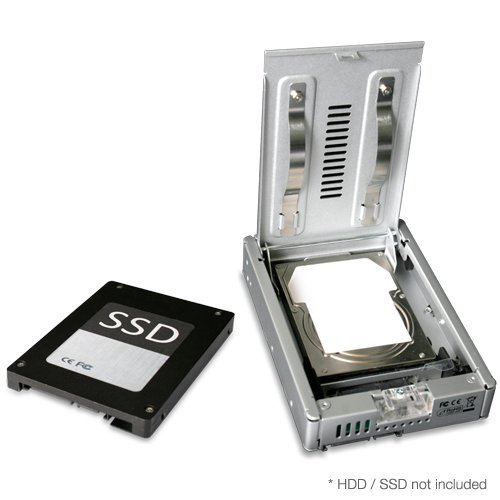 Icy Dock EZConvert Pro MB982SP-1S – 2,5 Zoll (6,4cm) zu 3,5 Zoll (8,9cm) SATA SSD/HDD Konverter – Vollmetall - 3