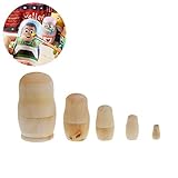 russische puppe babuschka kaufen & # X2022; malen Sie Ihr eigenes leere Babuschka Verschachtelung Puppen-Set von 5.