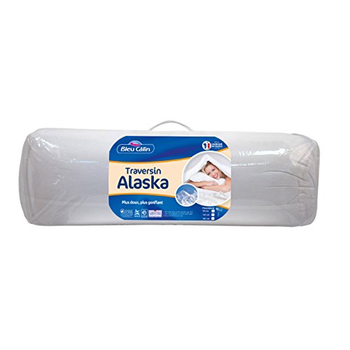 Bleu Câlin Traversin Confort 'Alaska' Blancs 140 cm PCPI