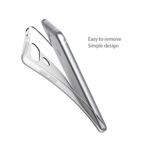 LG G6 Hülle Case, Elekin LG G6 Case silikon Hülle Crystal Clear Premium Durchsichtig Handyhülle Backcover Durchsichtig hülle Transparent Case Schutzhüllen TPU Case für LG G6 - 5