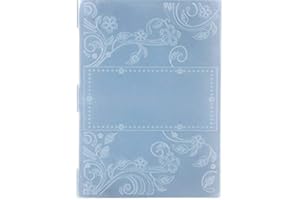 Kwan Crafts - Cartelle in plastica per goffratura, Formato A4, con Foglie e Fiori, per Biglietti, Scrapbooking e Altri lavori di Carta, 29,7 x 21 cm
