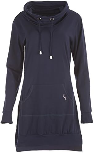 Hape Winston Casual WK1 with Cool Kango Roo Bag Street Style Women's Sports Leisure Mini Dress, Womens, Winshape Damen Lässiges Minikleid WK1 mit cooler Kangoroo-Tasche, Winshape Street Style Sport Freizeit, night-Blue