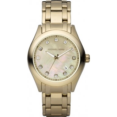 Michael Kors Mk5310 Ladies Watch with Gold Plated Bracelet and Gold Dial