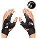 Produktbild LED-Handschuh-Taschenlampe, LED Magic Strap Handschuhe mit 2 LED-Licht zum Angeln, Camping, Reparieren, Arbeiten in der Dunkelheit Orte und Outdoor-Aktivitäten, EIN Paar