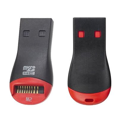 Spieler-Kartenleser USB PEN ADAPTER MICRO SD M2 SDHC SD HC USB PC [PC] - 2