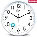 Produktbild bcagfkasf Stille einfache Wanduhr des modernen Uhrentabellen-Wohnzimmers der Quarzuhr@25,5 cm Durchmesser_2855 weiß 26 cm