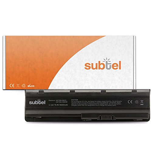 subtel® Qualitäts Akku (6600mAh) für HP Pavilion dm4* dv3* dv5* dv6* dv7* g4 g6 g7 HP Envy 17 G42 G62 G72 HSTNN-UB0W Notebookakku Laptopakku Ersatzakku Batterie