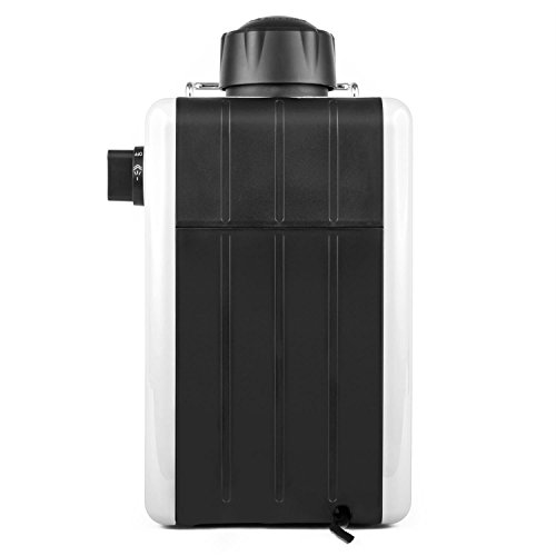 oneConcept Sagrada Nera Espressomaschine Kaffeemaschine (800W Leistung, 3,5 Bar Druckaufbau, Milchaufschäumer, inklusive Glaskanne für 4 Tassen mit Cool-Touch-Griff) weiss-silber - 5