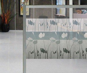 100 cm x 46 cm LINEA Fix Dekorfolie statische Fensterfolie Mohn Blumen - 3