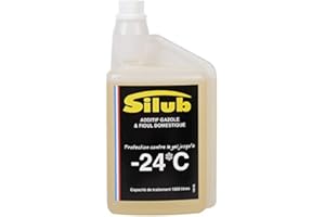 SILUB - Additif AntiGel pour Gazole (Moteur Diesel), GNR, Fioul (chaudière, ...) (1 L traite 1000 L de Carburant ou fioul)