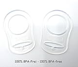 Silikonring (Adapter) für Schnuller - Schnullerhalter für Baby Schnullerketten aus weichem Silikon