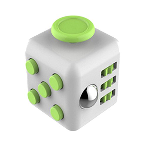 L-FENG-UK Fidget Toy Cube Relieves Stress and Anxiety for Children and Adults(White Green) L-FENG-UK Fidget Toy Cube Relieves Stress and Anxiety for Children and Adults(White Green)