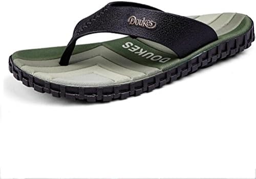 Men's Fashion Flip-Flops Beach Sandals for Male Slip-on Summer Sports Light Non-slip Water-proof Slippers Black, 003, UK 7.5/EU 41