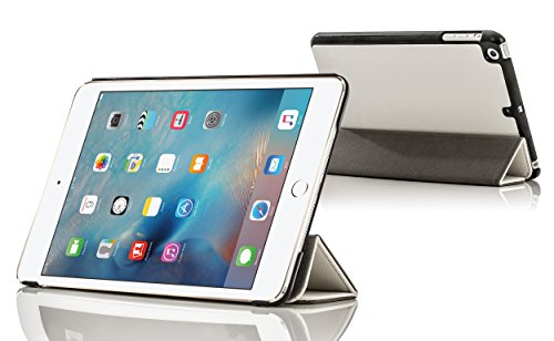 Forefront Cases® Apple iPad Mini 4 / 4th Gen A1538 Leder Hülle Schutzhülle Tasche Smart Case Cover Stand – Rundum-Geräteschutz und intelligente Auto Schlaf / Wach Funktion - 2