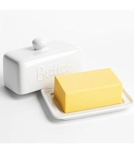 La Porcellana Terrine Beurrier Avec Couvercle 12 X 9,5 Cm - Porcelaine Blanche Élégante