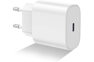 THIYNIYA Presa USB C, 20W USBC Caricatore per iPhone 16/16 Pro/16 Pro Max/15 Pro/15 Pro Max/15 Plus/14/13/12/11/XS Max, Caricabatterie Rapido Type C Carica Alimentatore Spain Ricarica Adattatore Muro