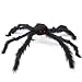 Produktbild Spinne Riesenspinne Schwarz & Haarig - XXL 69cm - realistische Gruselige Halloween Party Dekoration für Innen & Aussen in Haus Garten