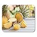 Produktbild Luancrop Mousepad Hausgemachte Ananas Marmelade in Glasschale und Slice Copy Mousepad für Notebooks, Desktop-Computer Mauspads, Büromaterial