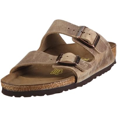 Birkenstock - Arizona - Sandales (étroit) - Homme - Beige (Marron Tabacco Brown) - 41 EU