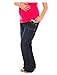 Exclusive Pink Pixie Boyfriend Slouch Under Bump Maternity Jeans 32" Leg Size 10 Blue