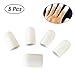 Produktbild KOBWA Gel Fingerschutz, 5 PCS Gel Finger Cots Silikon Finger Caps Finger Sleeves für Basketball, Tennis, Baseball, Trigger Finger, Finger Knacken, Finger Arthritis, Heißklebepistole