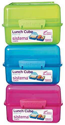 Sistema Lunchbox, quadratisch, blau - 3