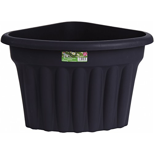 Preisvergleich Produktbild Siehe Beschreibung Eck Pflanzer Blumen-Topf 49x49x40cm Schwarz - Pflanztopf Pflanzen Kübel Blumen Übertopf Pflanzentopf