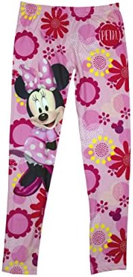 Disney Minnie Mouse Dark Pink &amp; Light Pink 3-8 Year Leggings Clothing (Light Pink, 4 Year)