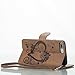 iPhone 7 Plus Case,iPhone 7 Plus Wallet Case,Leeook Retro Elegant Pretty Creative Borwn Embossing Love Heart Butterfly Flower Flip PU Leather Fold Wallet Pouch Case with Strap Stand Credit Card ID Cash Holders Book Style Stand Function Magnetic Closure Case Cover for Apple iPhone 7 Plus (5.5 Inch) + 1x Black Stylus