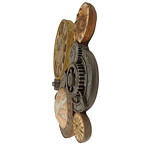 Design Toscano Getriebe der Zeit, Skulpturale Wanduhr - 3
