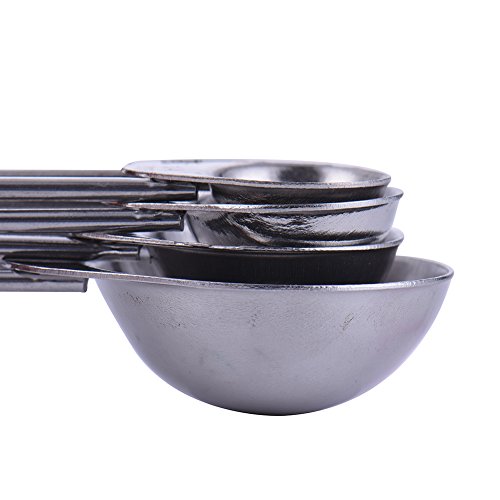 4 PCS Messlöffel Edelstahl 1.25-15 ml für Kaffee Milchpulveroder Getreide LianLe - 4