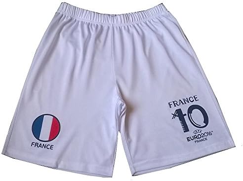 Official Football Shorts – UEFA Euro 2016 France UEFA EURO 2016 Child 6 Years – 4 Years, White, 8 Years, 10 Years, 12 Years, 14 Years blanco white Size:14 ans