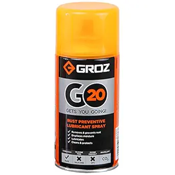 Groz Rust Preventive Lubricant Spray| Ideal for Lubrication, Cleaning Surfaces, Rust & Moisture Removal| Versatile 360 ? Nozzle| RoHS Compliant| Silicon Free| Ozone Friendly| Capacity: 150 gms|GO20-150