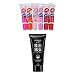 Segolike 6 Pieces Waterproof Long Lasting Peel Off Lip Gloss + 1 Piece Peel Off Blackhead Remover Acne Mud Face Mask Cream RS.650.00