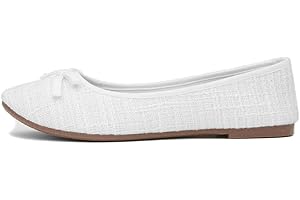 Lilley Grace Womens White Bow Ballerina Shoe